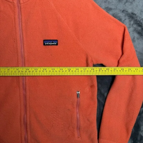 Patagonia Womens Orange Classic Microdini Fleece Jacket Size Small - Picture 8 of 16